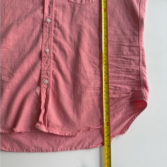 NWOT Frank & Eileen Eileen Relaxed Button-Up Shirt Sunset XS Distressed Coastal - Picture 5 of 13